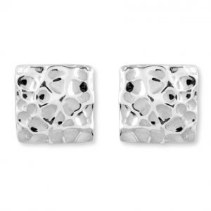 Tranquility Sterling Silver Square Earrings
