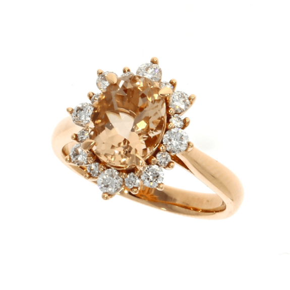 Beatrice Morganite Engagement ring