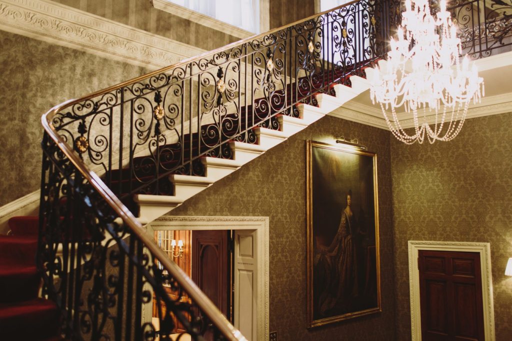 De La Bere Court, interior stair, wedding venue recommended by KASHKA