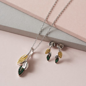 leaves-necklace-earrings