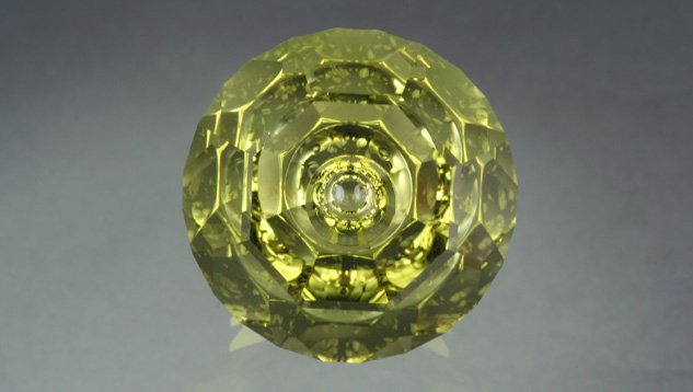 34.35 ct Lime Citrine Reflections.